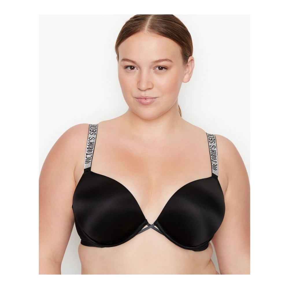 NWOT Victoria Secret Very Sexy Bombshell Add-2-cups Shine Strap Push-Up